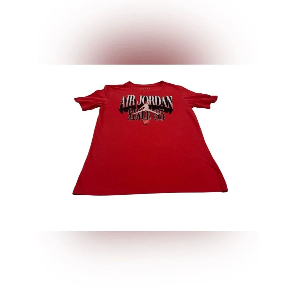 Boys Medium 10-12 Jordan Red Graphic Kids T-Shirt